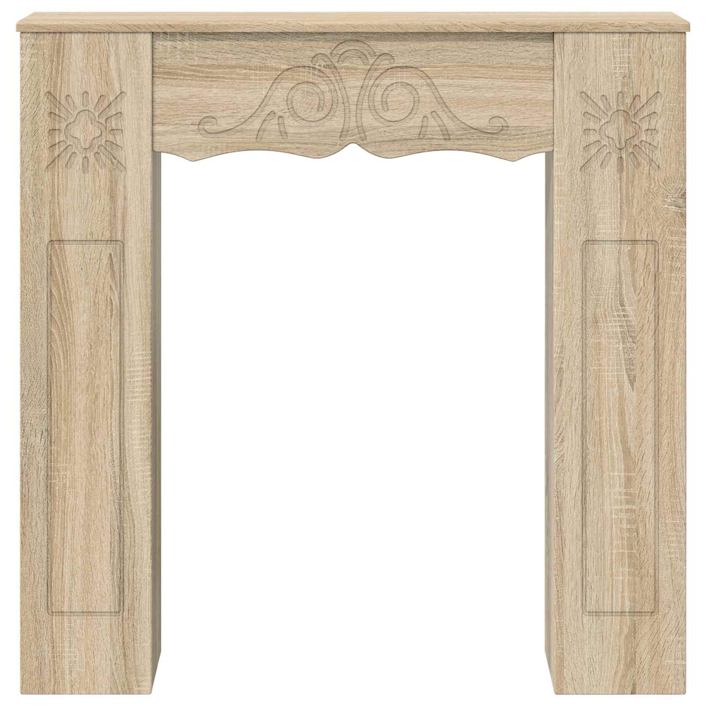 vidaXL Fireplace Surround Sonoma 102 x 20 x 102 cm Engineered Wood