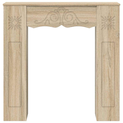 vidaXL Fireplace Surround Sonoma 102 x 20 x 102 cm Engineered Wood