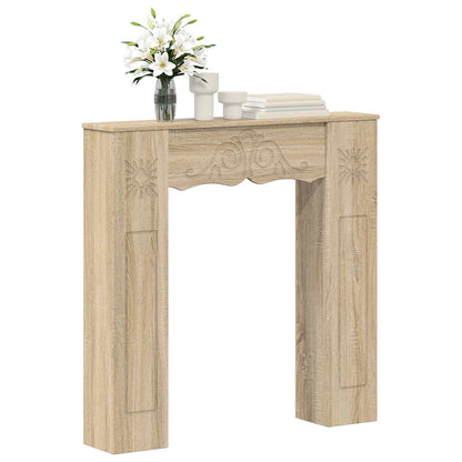 vidaXL Fireplace Surround Sonoma 102 x 20 x 102 cm Engineered Wood