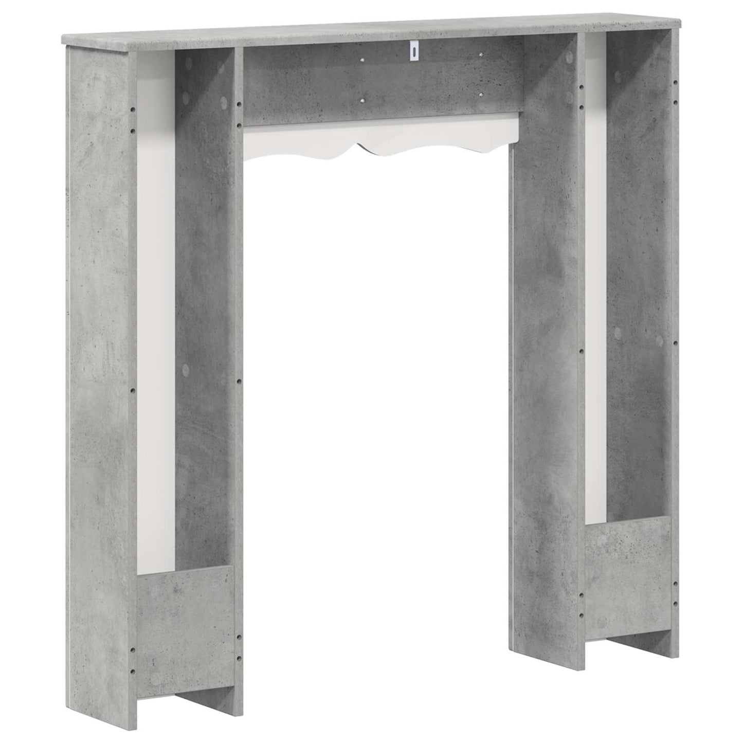 vidaXL Fireplace Surround Concrete Grey 102 x 20 x 102 cm