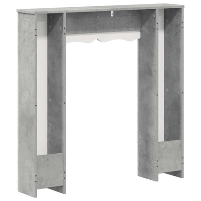 vidaXL Fireplace Surround Concrete Grey 102 x 20 x 102 cm