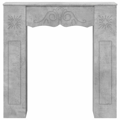vidaXL Fireplace Surround Concrete Grey 102 x 20 x 102 cm