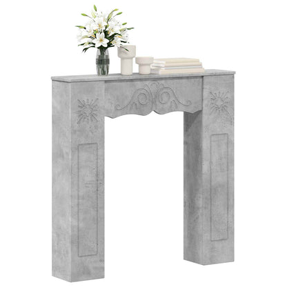 vidaXL Fireplace Surround Concrete Grey 102 x 20 x 102 cm