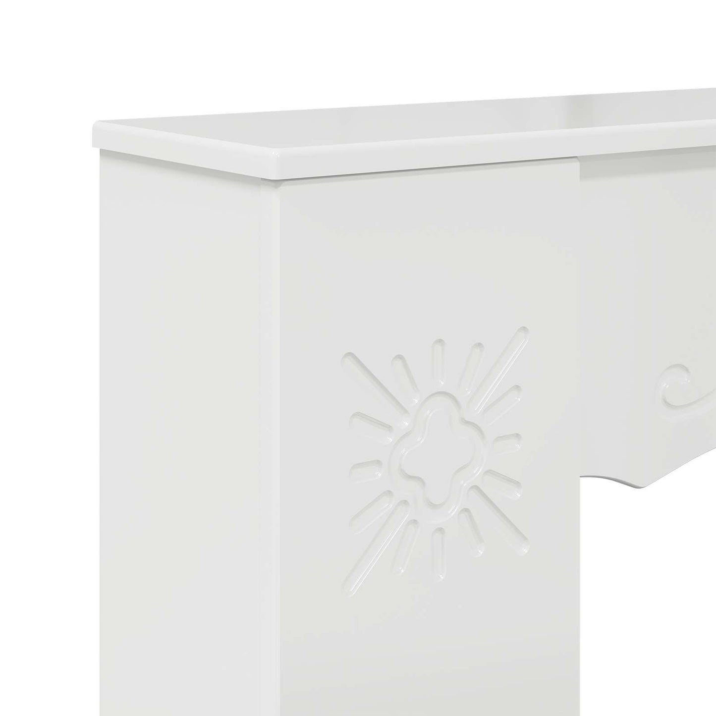 vidaXL Fireplace Surround Gloss White 102 x 20 x 102 cm