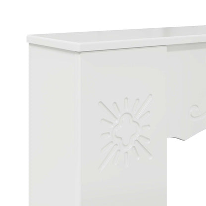 vidaXL Fireplace Surround Gloss White 102 x 20 x 102 cm