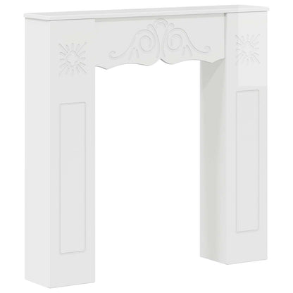 vidaXL Fireplace Surround Gloss White 102 x 20 x 102 cm