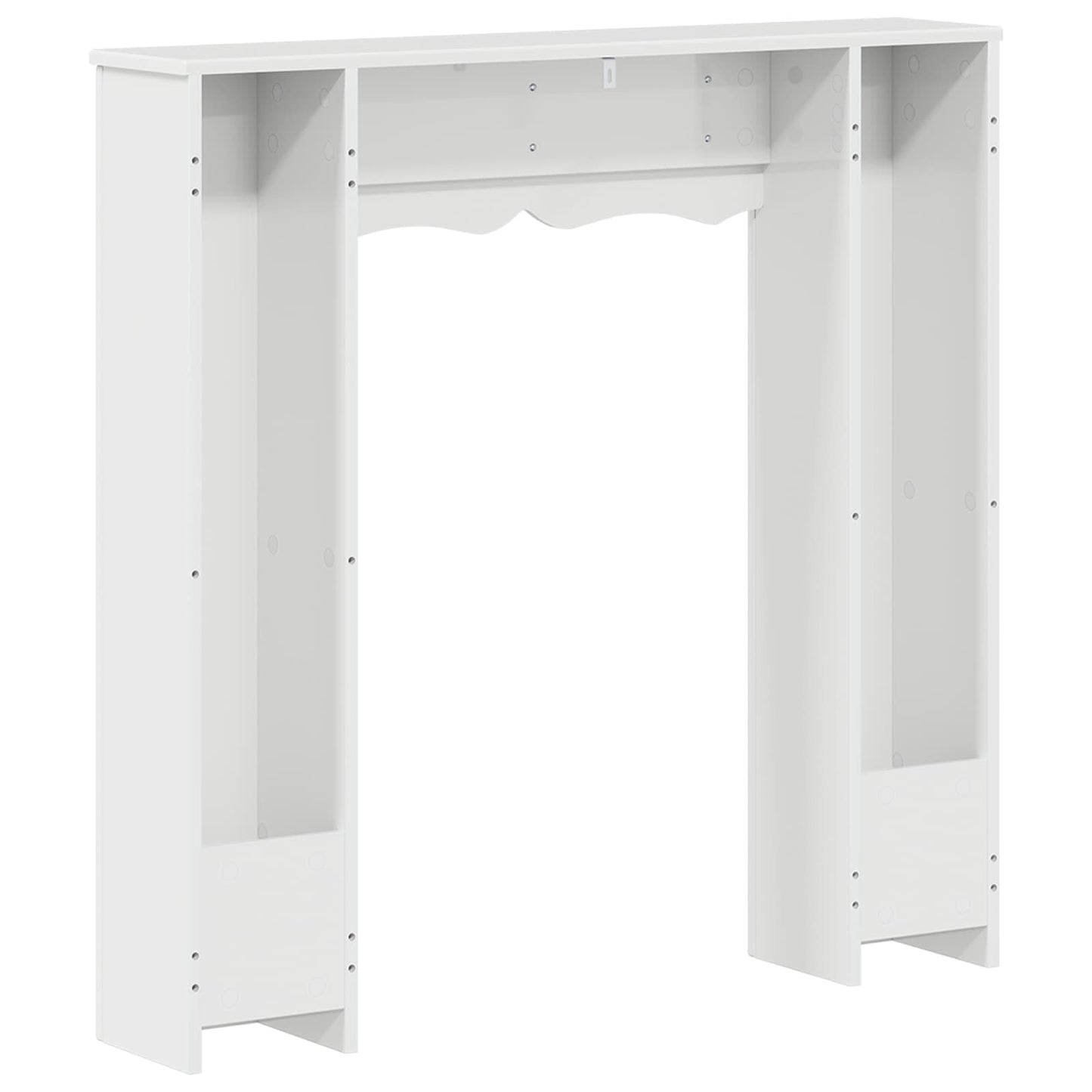 vidaXL Fireplace Surround Gloss White 102 x 20 x 102 cm