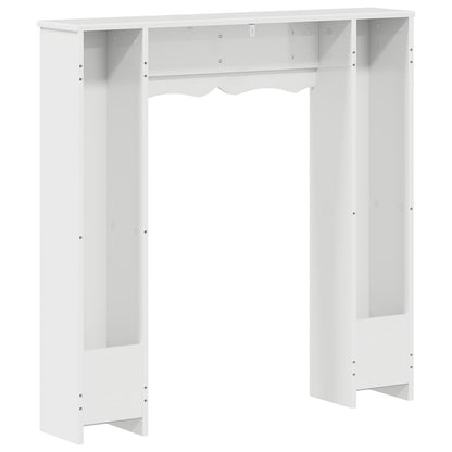 vidaXL Fireplace Surround Gloss White 102 x 20 x 102 cm
