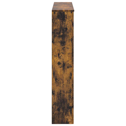vidaXL Fireplace Surround Smoked Oak 102 x 20 x 102 cm Engineered Wood