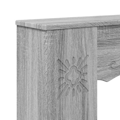 vidaXL Fireplace Surround Grey Sonoma 102 x 20 x 102 cm