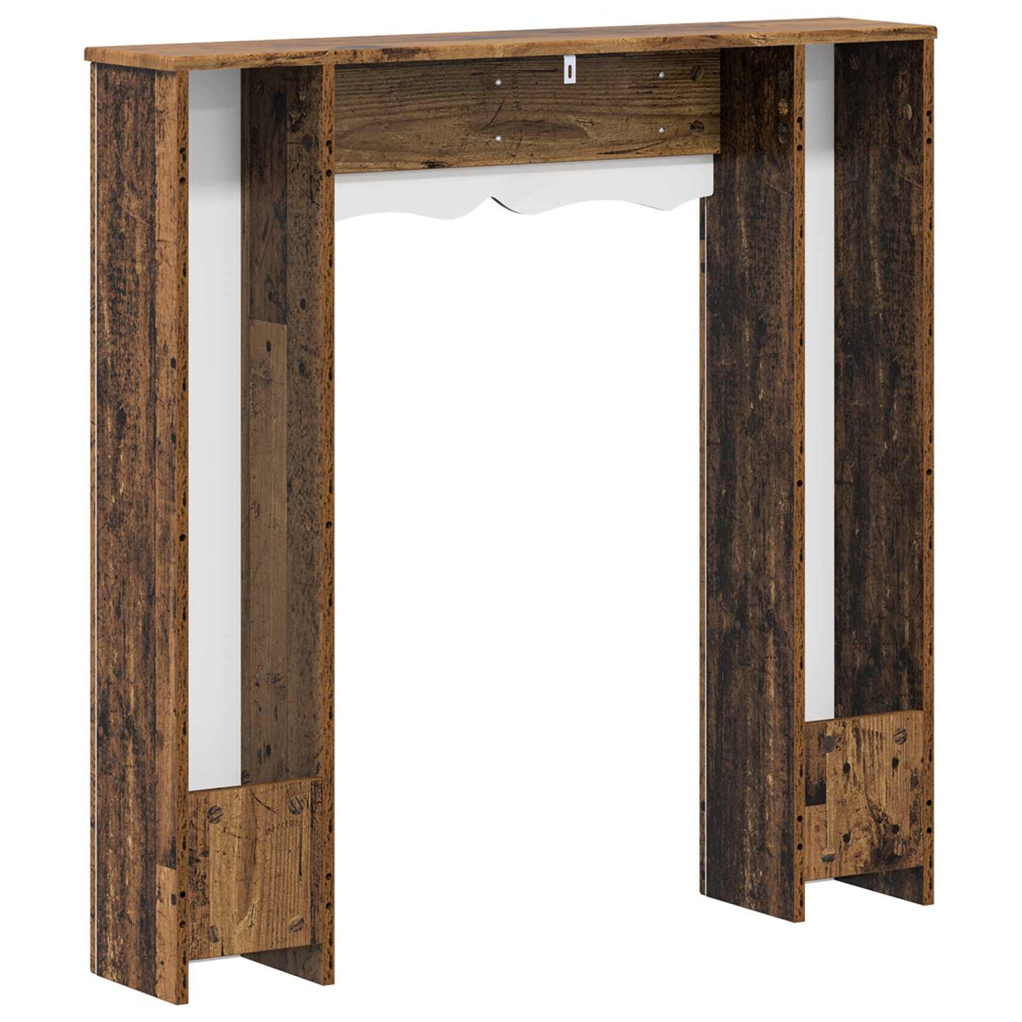 vidaXL Fireplace Surround Old Wood 102 x 20 x 102 cm Engineered Wood