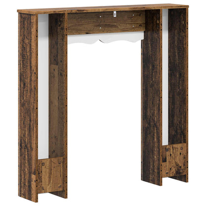 vidaXL Fireplace Surround Old Wood 102 x 20 x 102 cm Engineered Wood