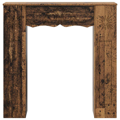 vidaXL Fireplace Surround Old Wood 102 x 20 x 102 cm Engineered Wood