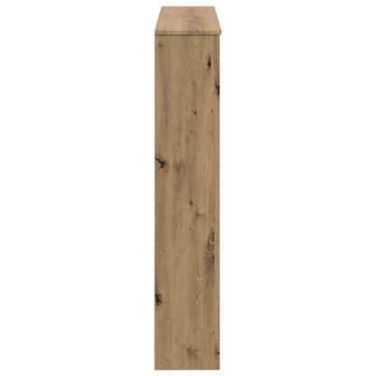 vidaXL Fireplace Surround Artisan Oak 102 x 20 x 102 cm