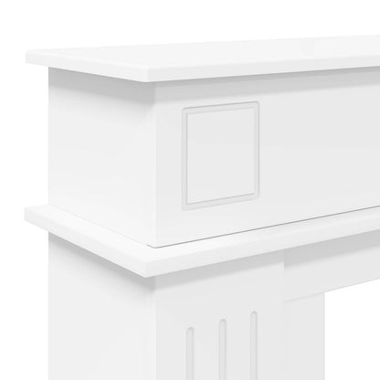 vidaXL Fireplace Surround White 102 x 26 x 100 cm Engineered Wood