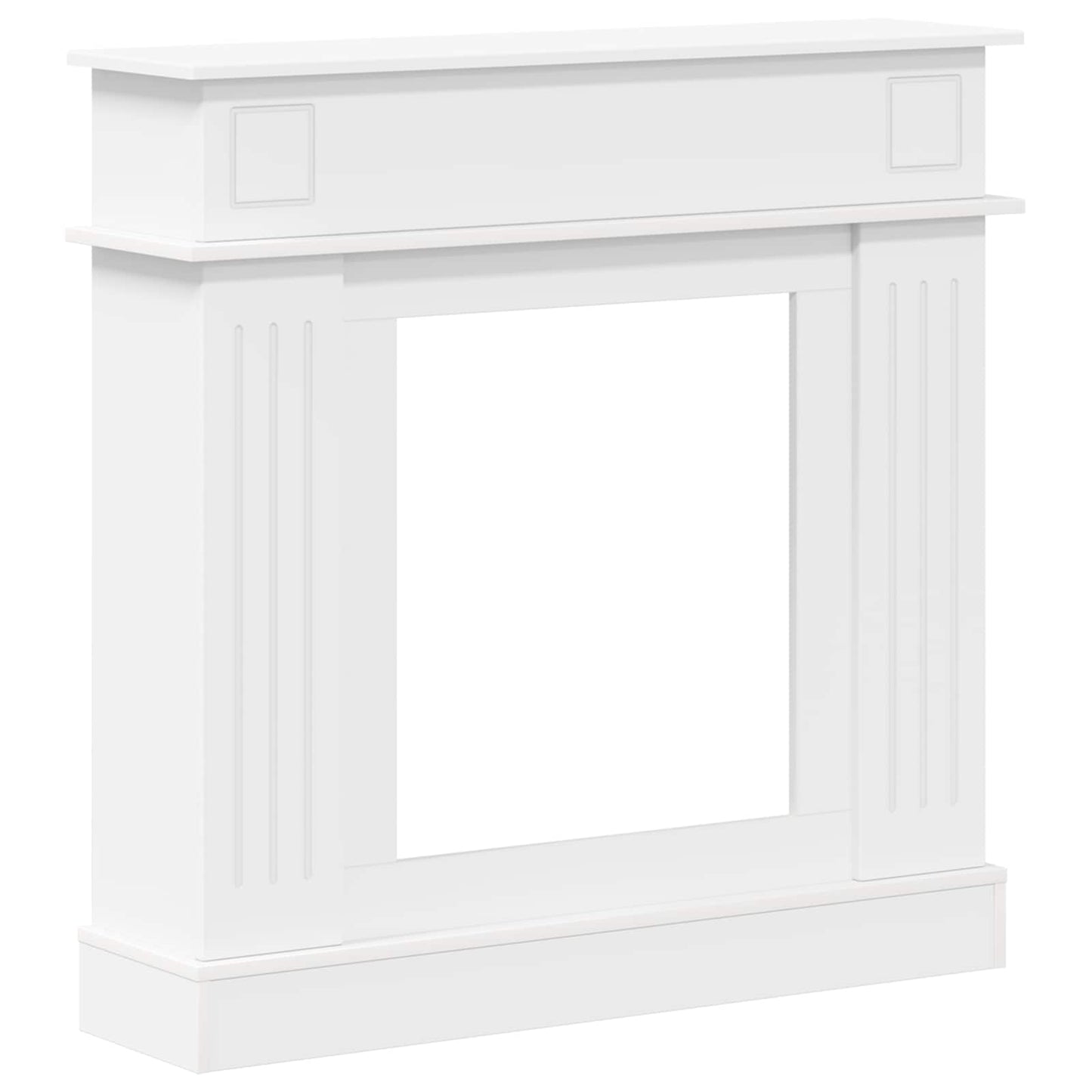 vidaXL Fireplace Surround White 102 x 26 x 100 cm Engineered Wood