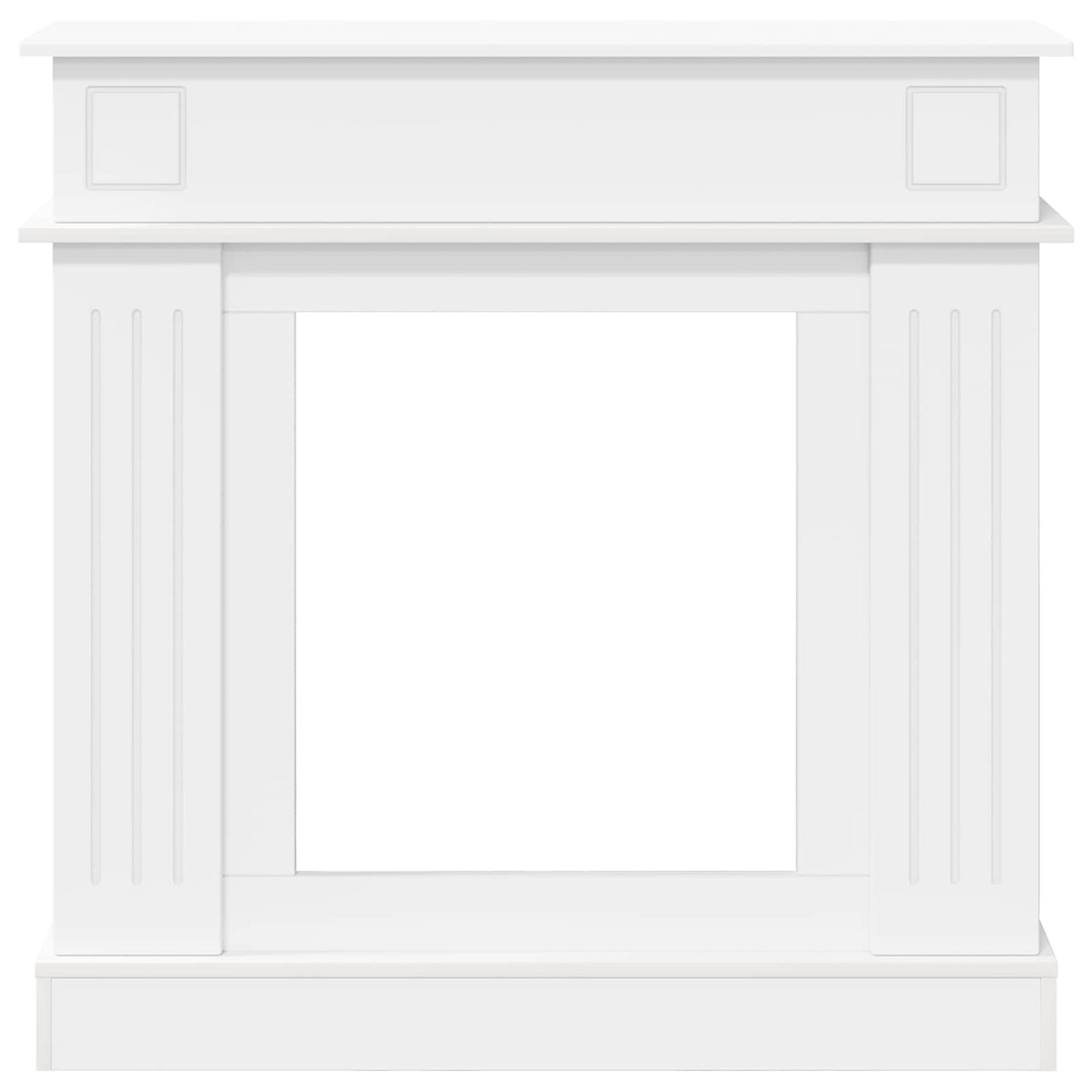 vidaXL Fireplace Surround White 102 x 26 x 100 cm Engineered Wood