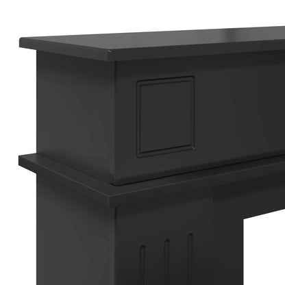 vidaXL Fireplace Surround Black 102 x 26 x 100 cm Engineered Wood