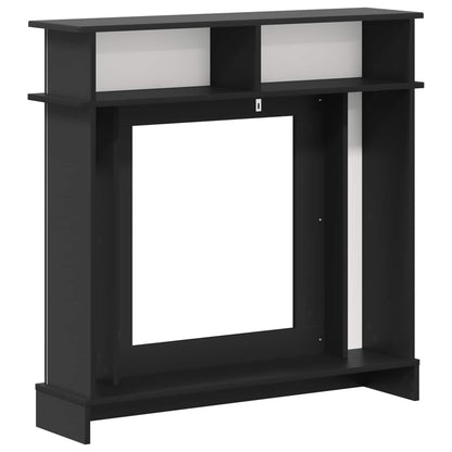 vidaXL Fireplace Surround Black 102 x 26 x 100 cm Engineered Wood