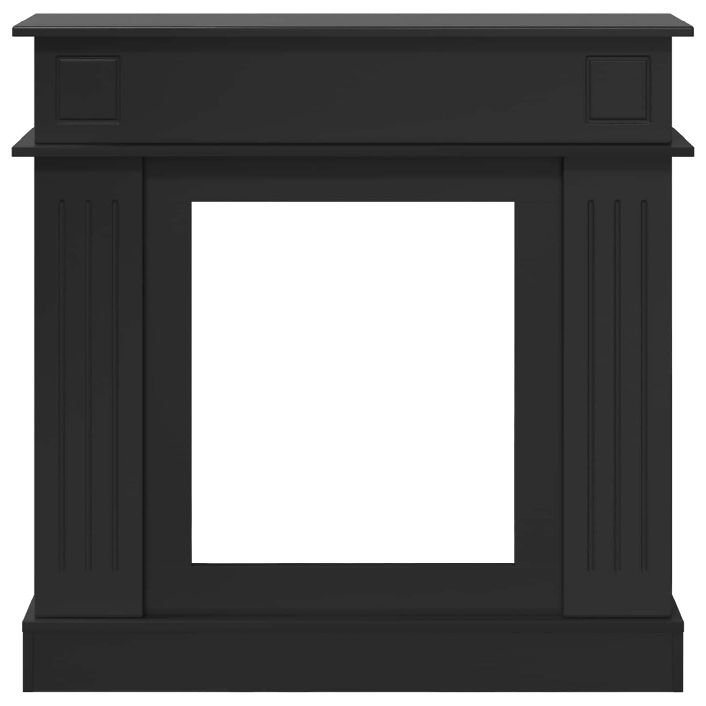 vidaXL Fireplace Surround Black 102 x 26 x 100 cm Engineered Wood