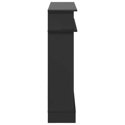 vidaXL Fireplace Surround Black 102 x 26 x 100 cm Engineered Wood
