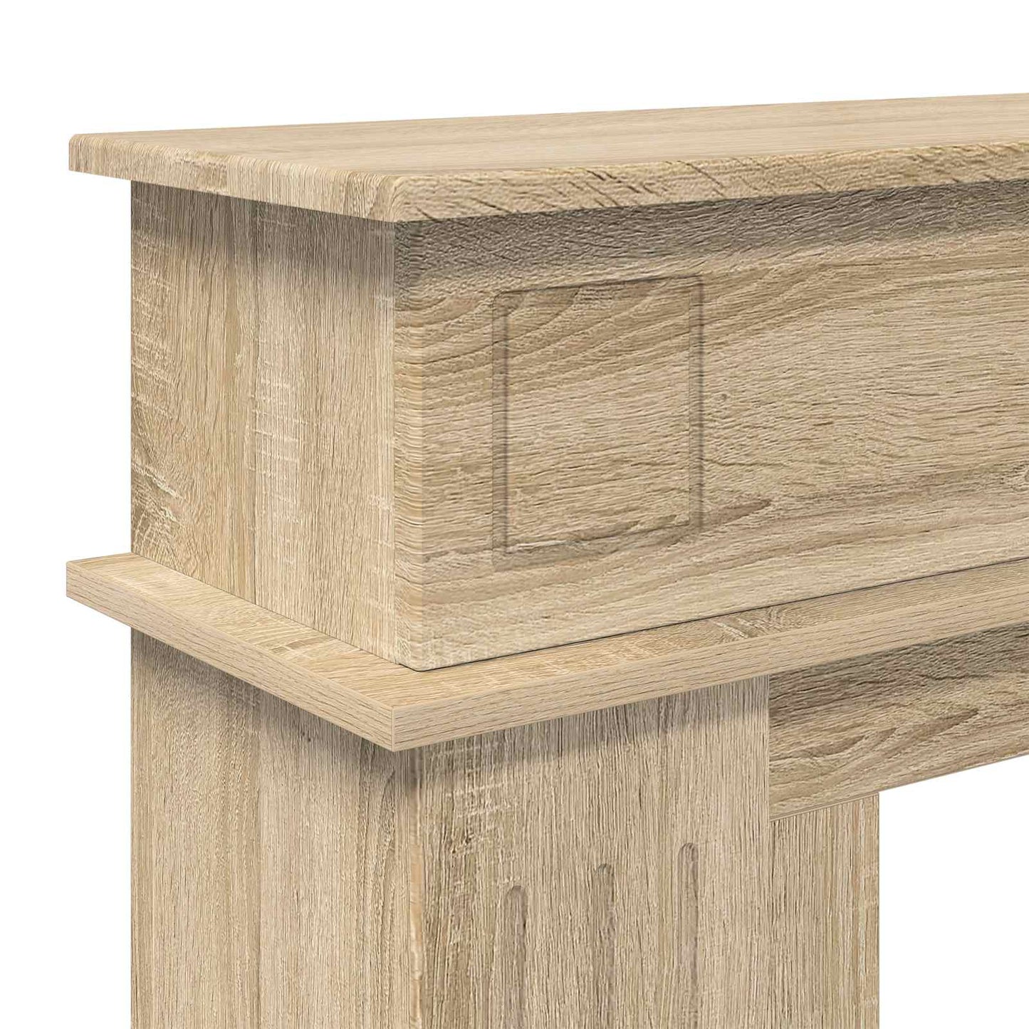 vidaXL Fireplace Surround Sonoma 102 x 26 x 100 cm Engineered Wood