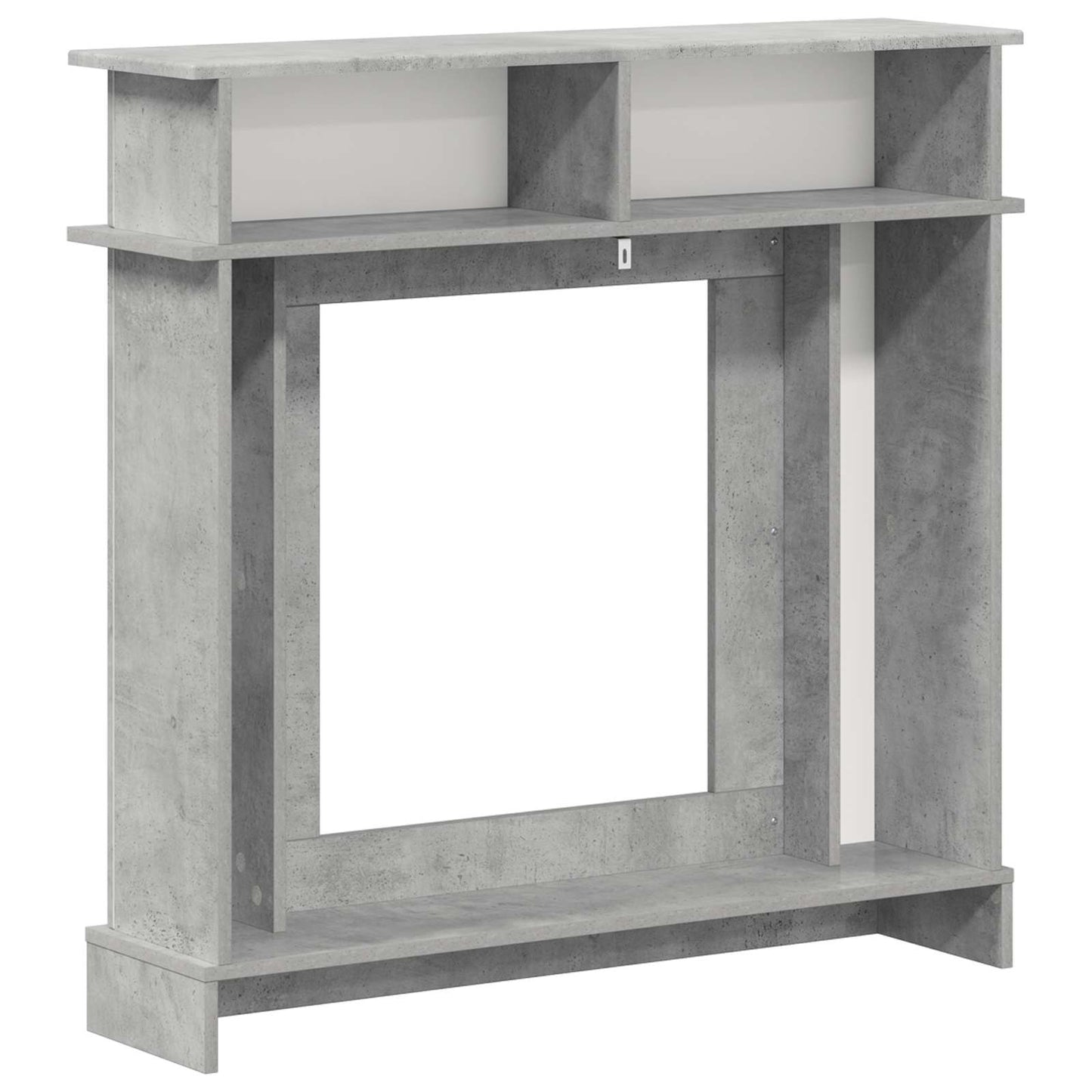 vidaXL Fireplace Surround Concrete Grey 102 x 26 x 100 cm