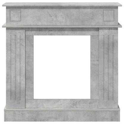 vidaXL Fireplace Surround Concrete Grey 102 x 26 x 100 cm