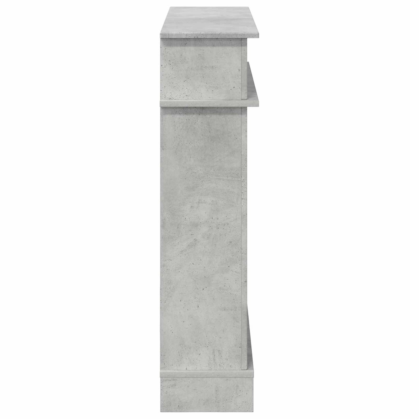 vidaXL Fireplace Surround Concrete Grey 102 x 26 x 100 cm