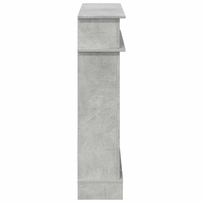 vidaXL Fireplace Surround Concrete Grey 102 x 26 x 100 cm
