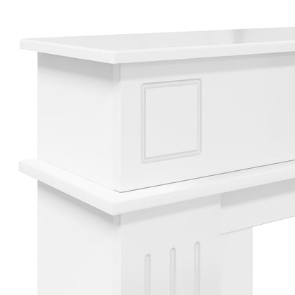 vidaXL Fireplace Surround Gloss White 102 x 26 x 100 cm