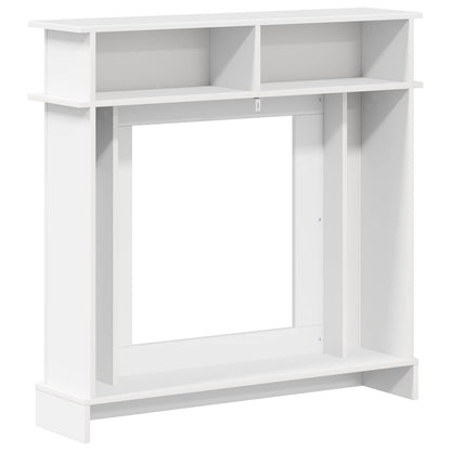 vidaXL Fireplace Surround Gloss White 102 x 26 x 100 cm