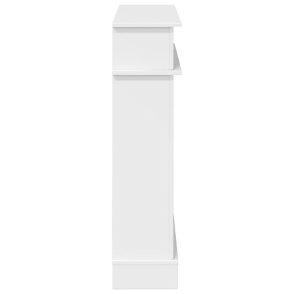 vidaXL Fireplace Surround Gloss White 102 x 26 x 100 cm