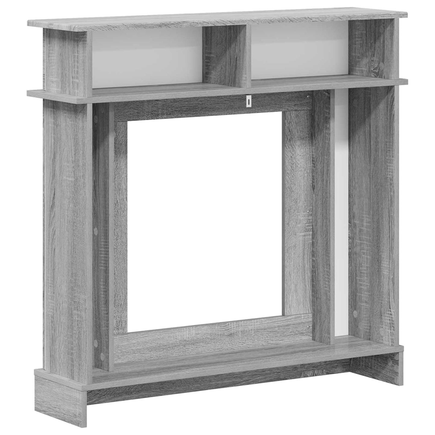 vidaXL Fireplace Surround Grey Sonoma 102 x 26 x 100 cm