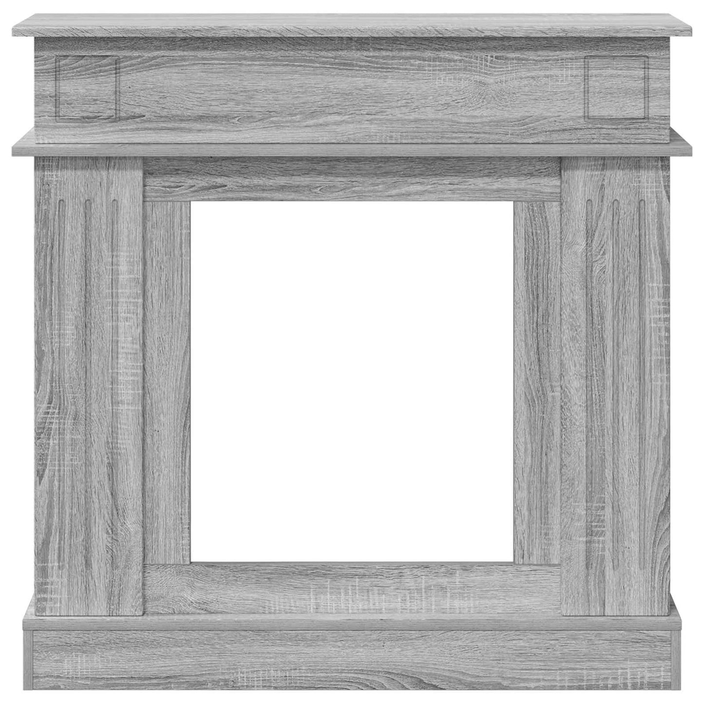 vidaXL Fireplace Surround Grey Sonoma 102 x 26 x 100 cm