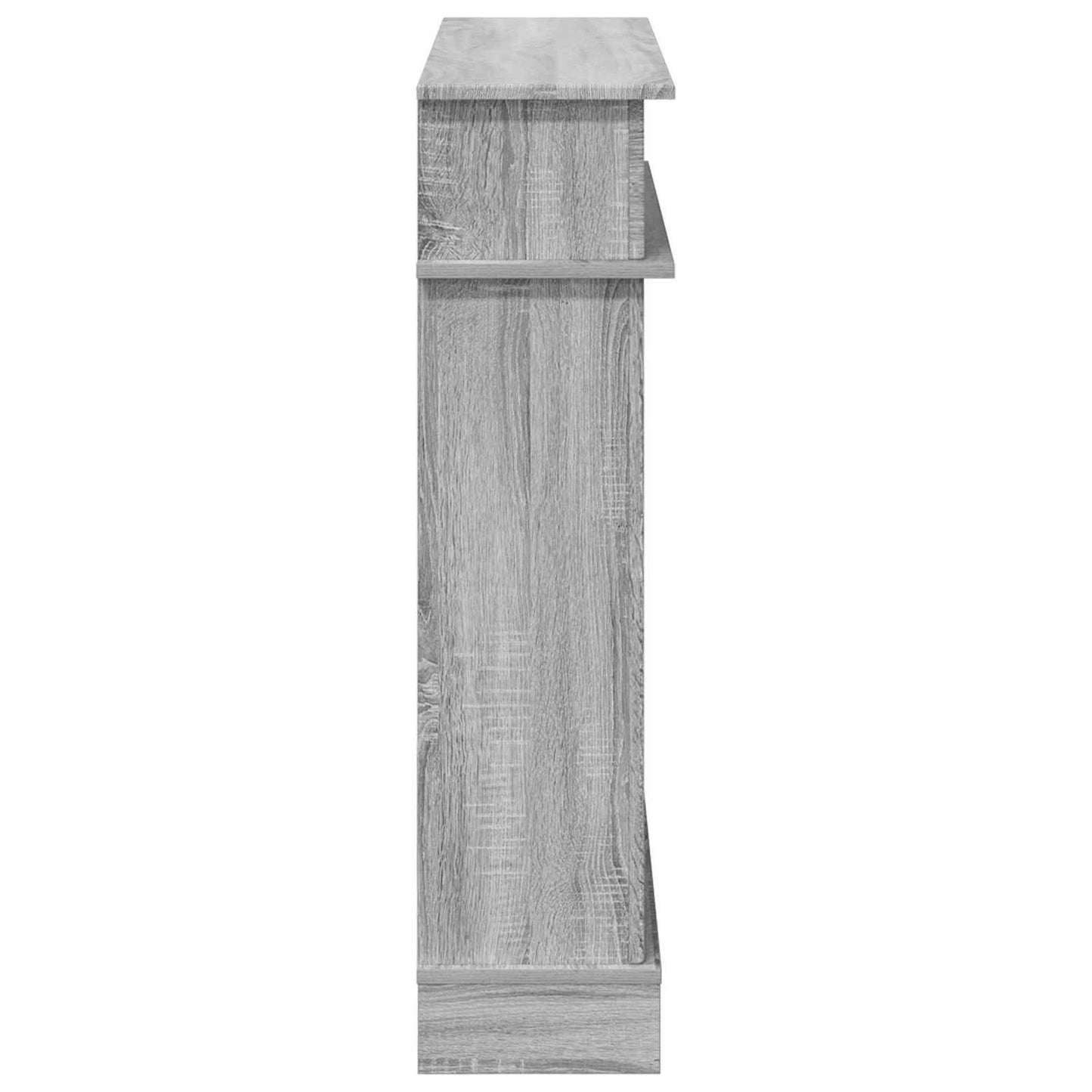 vidaXL Fireplace Surround Grey Sonoma 102 x 26 x 100 cm