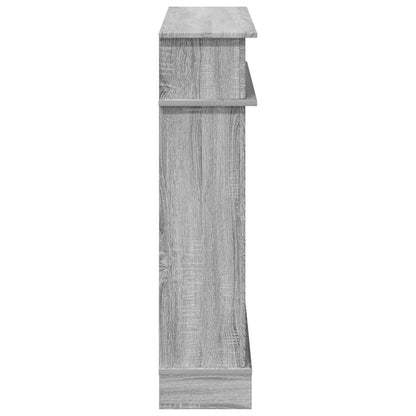vidaXL Fireplace Surround Grey Sonoma 102 x 26 x 100 cm