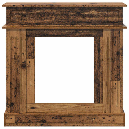 vidaXL Fireplace Surround Old Wood 102 x 26 x 100 cm Engineered Wood