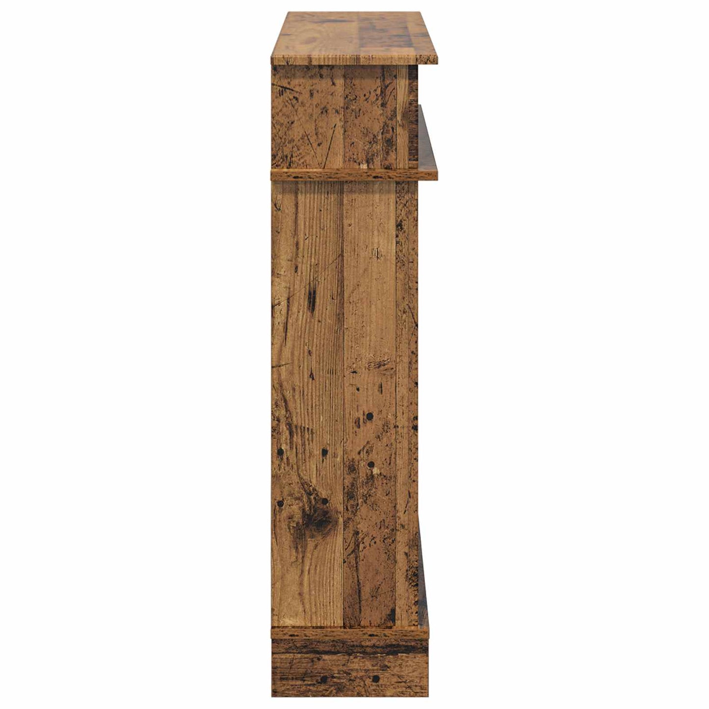 vidaXL Fireplace Surround Old Wood 102 x 26 x 100 cm Engineered Wood