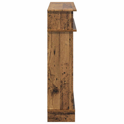 vidaXL Fireplace Surround Old Wood 102 x 26 x 100 cm Engineered Wood