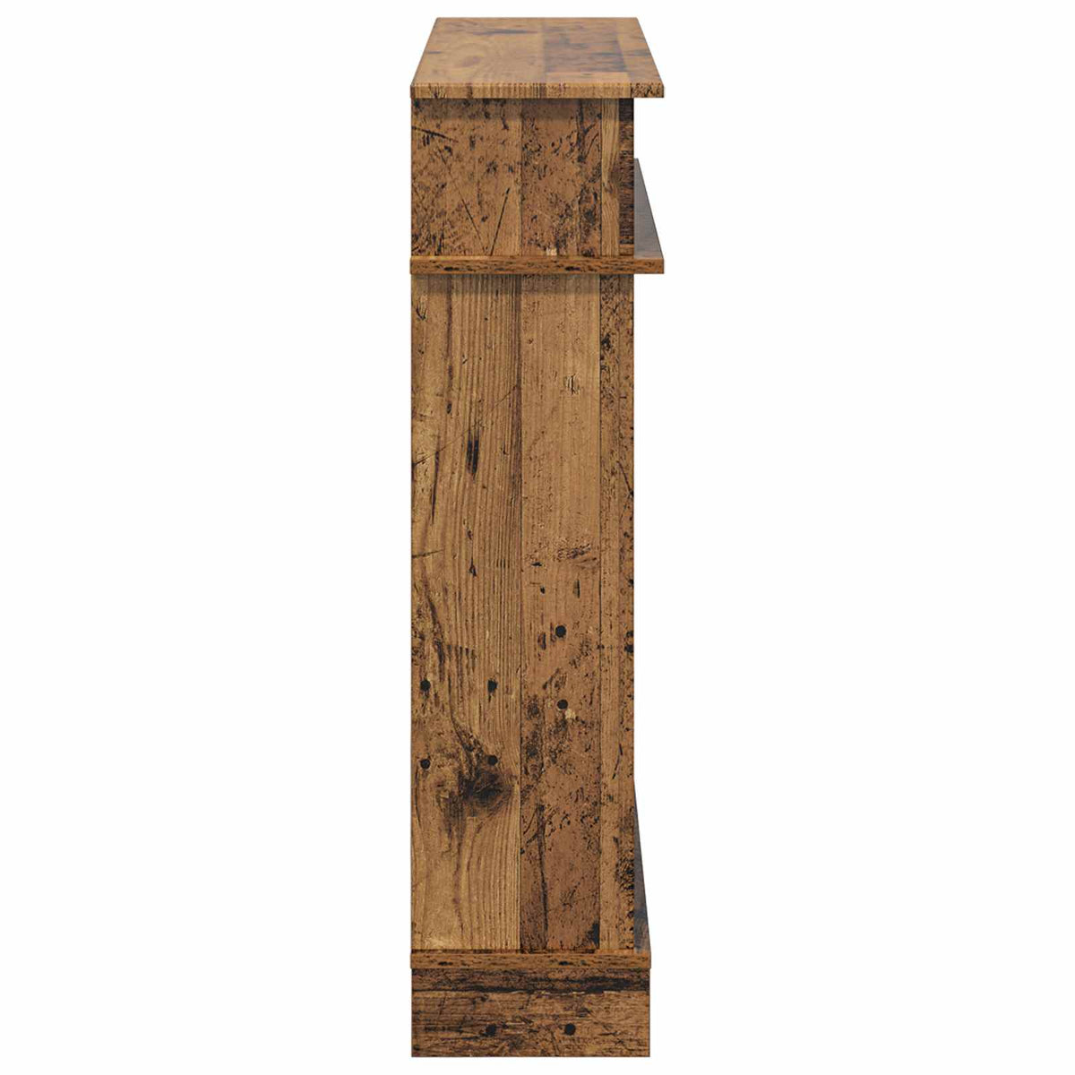 vidaXL Fireplace Surround Old Wood 102 x 26 x 100 cm Engineered Wood