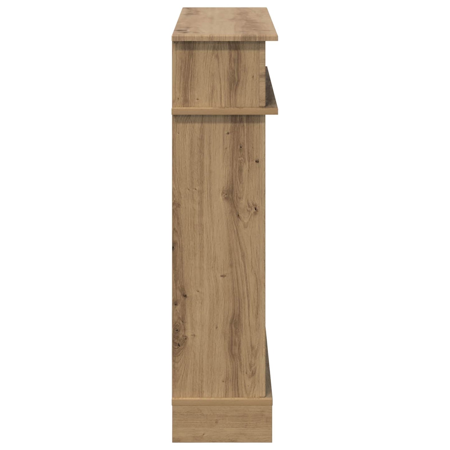 vidaXL Fireplace Surround Artisan Oak 102 x 26 x 100 cm