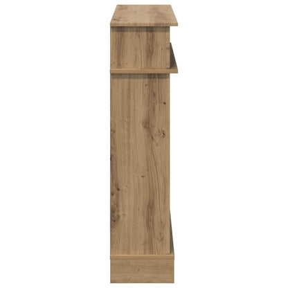 vidaXL Fireplace Surround Artisan Oak 102 x 26 x 100 cm