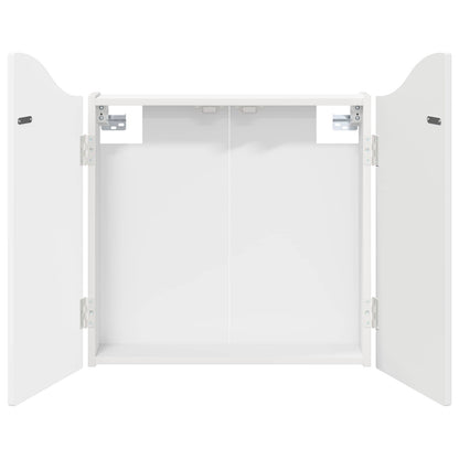 vidaXL Dartboard Cabinet White 56 x 12 x 63 cm Engineered Wood