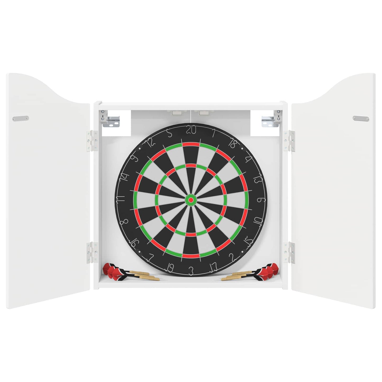 vidaXL Dartboard Cabinet White 56 x 12 x 63 cm Engineered Wood