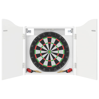 vidaXL Dartboard Cabinet White 56 x 12 x 63 cm Engineered Wood
