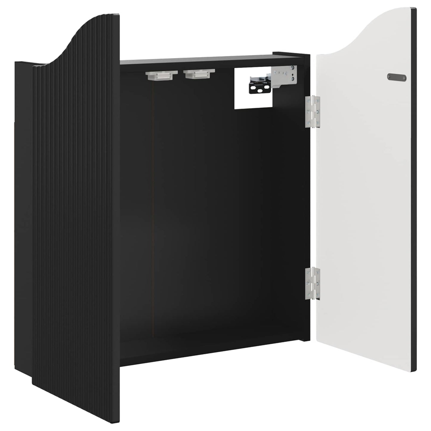 vidaXL Dartboard Cabinet Black 56 x 12 x 63 cm Engineered Wood