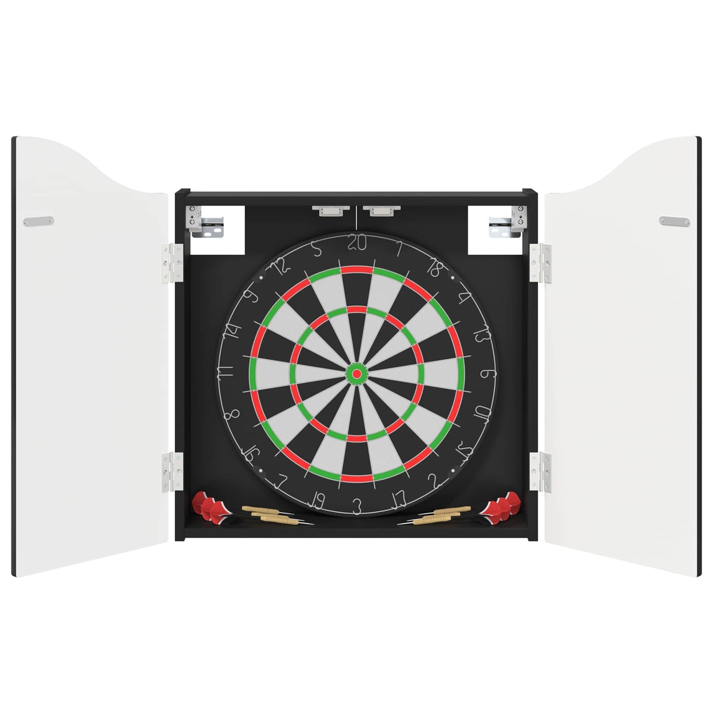 vidaXL Dartboard Cabinet Black 56 x 12 x 63 cm Engineered Wood