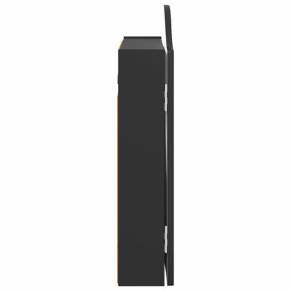 vidaXL Dartboard Cabinet Black 56 x 12 x 63 cm Engineered Wood