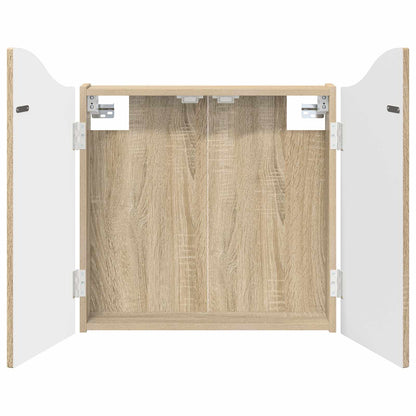 vidaXL Dartboard Cabinet Sonoma Oak 56 x 12 x 63 cm Engineered Wood